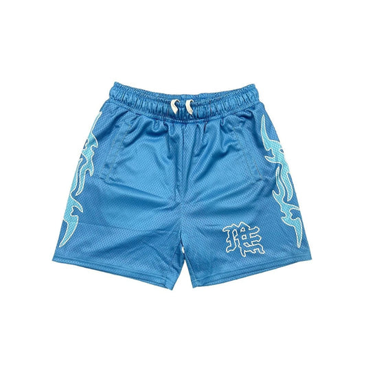NEW MIXED EMOTIONS Blue 'Lightning' Shorts BASKETBALL SHORTS