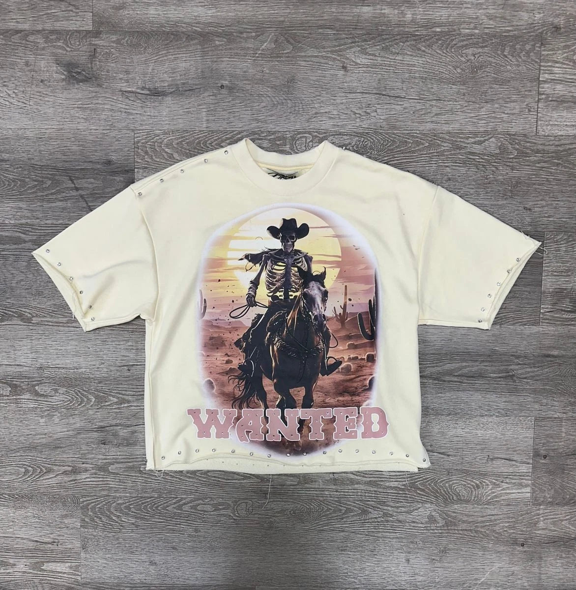 BKYS APPAREL "COWBOY SKELETON" F-TERRY CROPPED