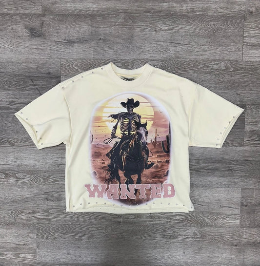 BKYS APPAREL "COWBOY SKELETON" F-TERRY CROPPED
