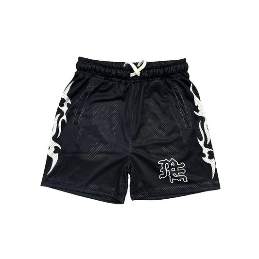 NEW MIXED EMOTIONS Black 'Lightning' Shorts