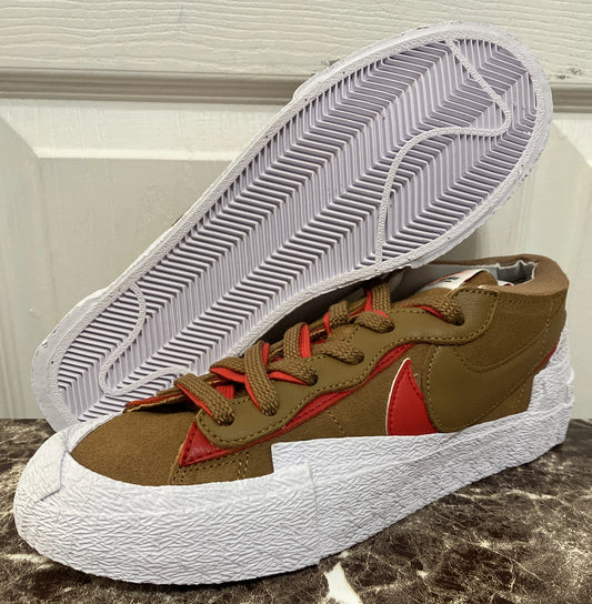 NEW Nike Blazer Low Sacai British Tan US Men’s Size 8 Shoes (DD1877-200)
