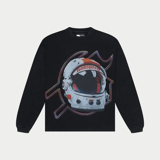 Godspeed Lift Off LS T-Shirt (Black Wash)