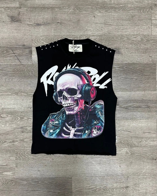 BKYS APPAREL "ROCK&ROLL" F-TERRY MUSCLE