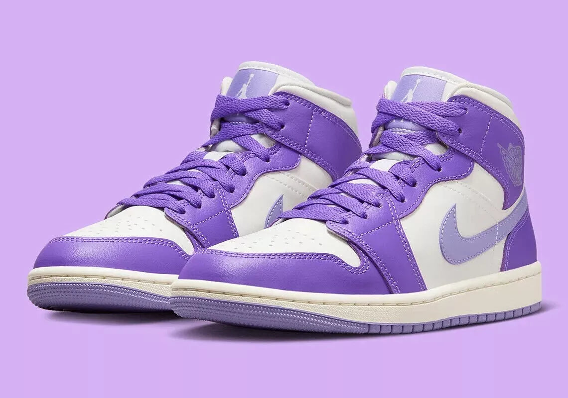 Nike Air Jordan 1 Mid Action Grape Women’s Shoe