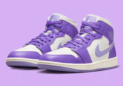 Nike Air Jordan 1 Mid Action Grape Women’s Shoe
