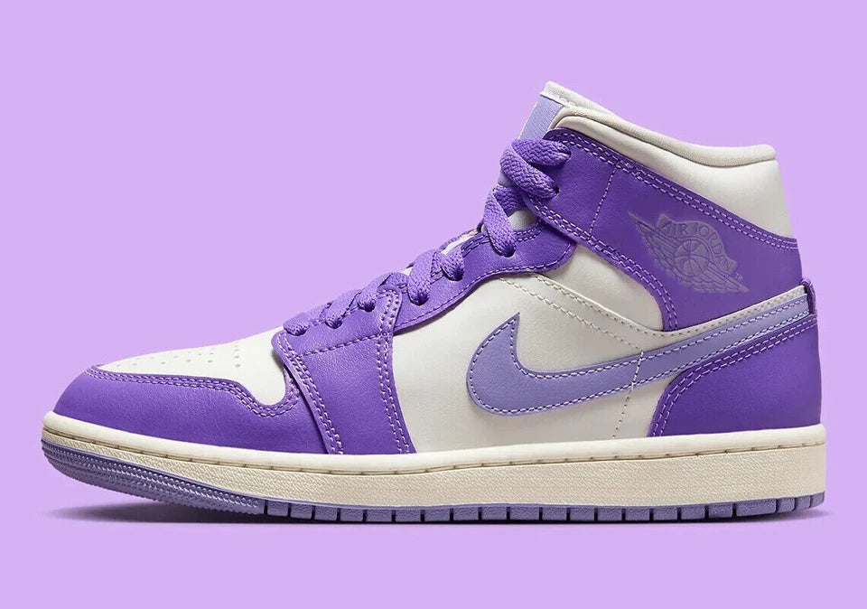 Nike Air Jordan 1 Mid Action Grape Women’s Shoe
