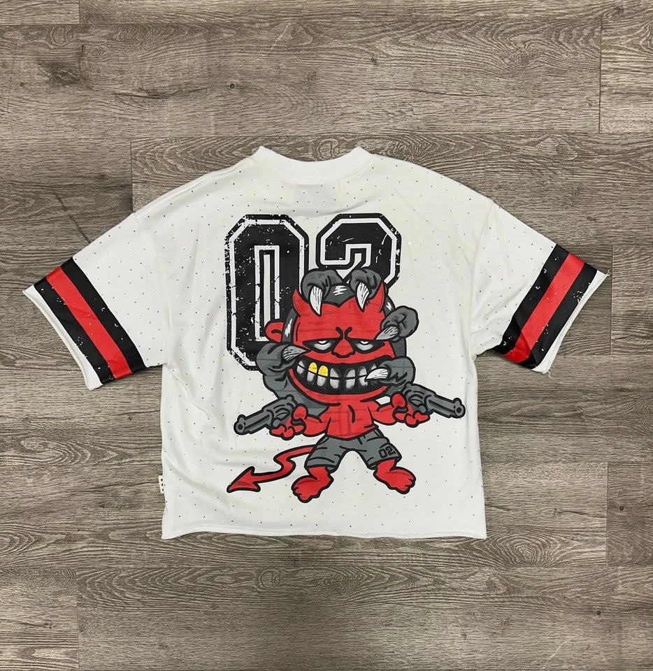 BKYS APPAREL"DARKSTAR" F-TERRY CROPPED T-SHIRT NEW BRILLO NEW