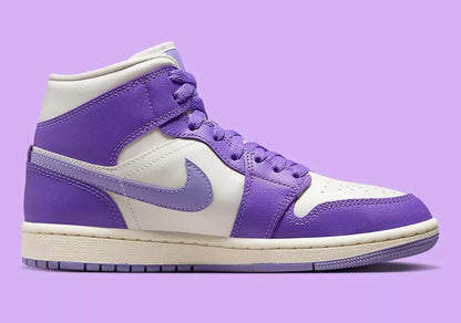 Nike Air Jordan 1 Mid Action Grape Women’s Shoe