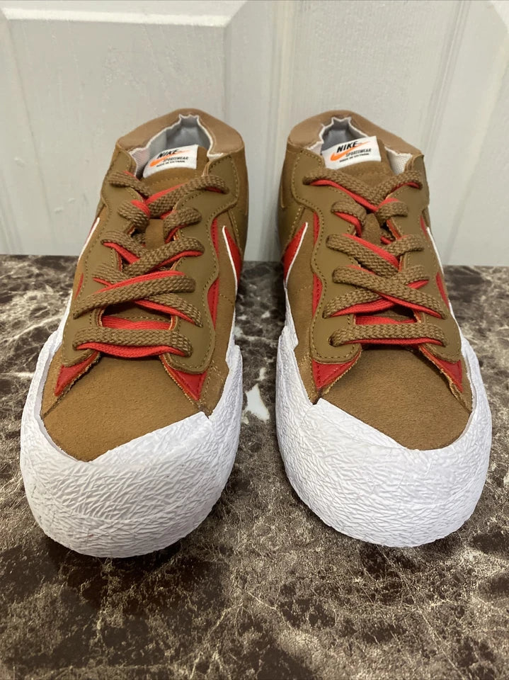 NEW Nike Blazer Low Sacai British Tan US Men’s Size 8 Shoes (DD1877-200)