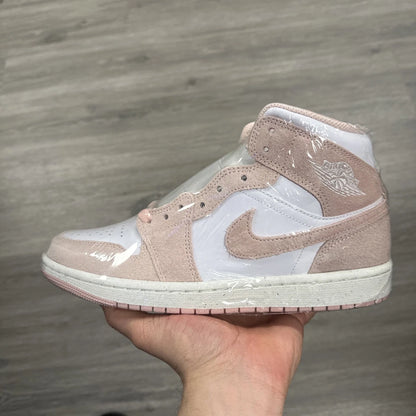 Air Jordan 1 Mid SE Legend Pink White Suede