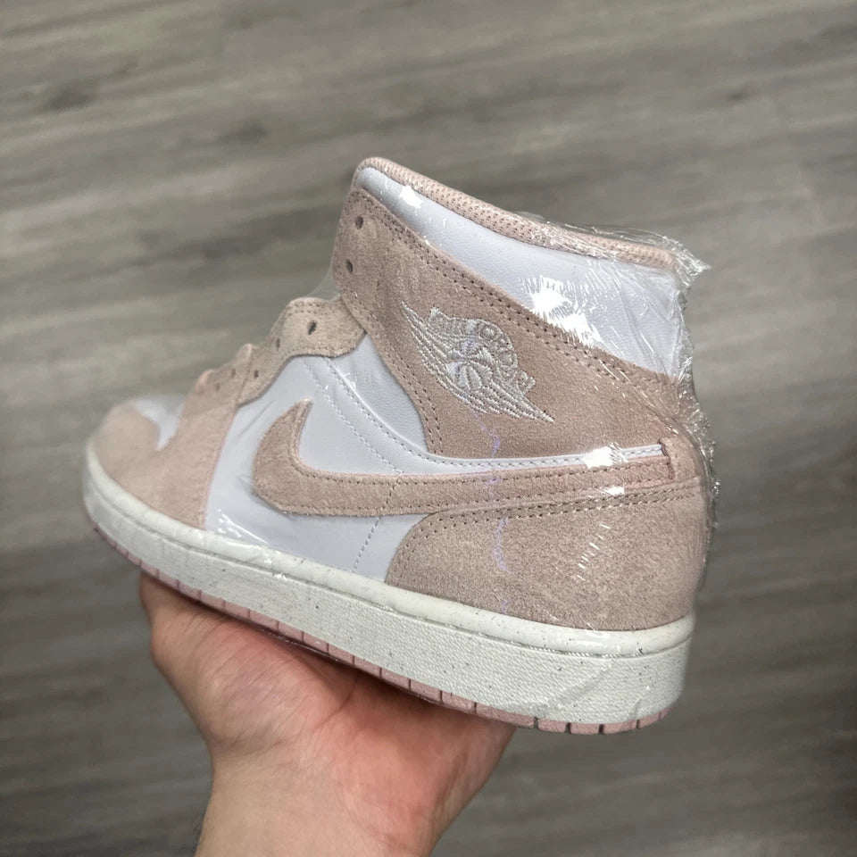 Air Jordan 1 Mid SE Legend Pink White Suede