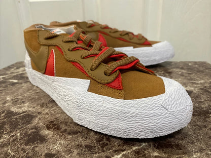 NEW Nike Blazer Low Sacai British Tan US Men’s Size 8 Shoes (DD1877-200)