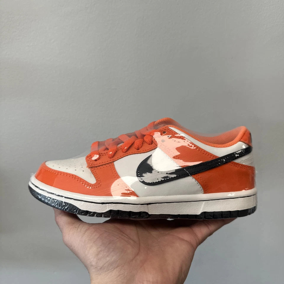 Nike Dunk Low GS Phantom Black Safety Orange
